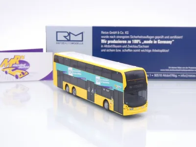 Preview: Rietze 78035 # Alexander Dennis Enviro 500 Doppeldeckerbus BVG - FOM Schule 1:87