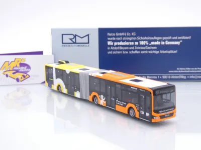 Preview: Rietze 75887 # MAN Lion's City Gelenkbus " Bodensee-Oberschwaben Verkehrs GmbH " 1:87