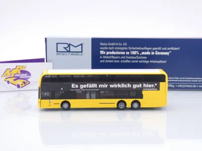 Preview: Rietze 78034 # Alexander Dennis Enviro 500 Doppeldeckerbus " BVG - Schaubühne " 1:87