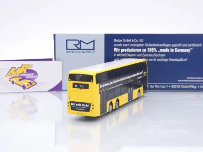 Preview: Rietze 78034 # Alexander Dennis Enviro 500 Doppeldeckerbus " BVG - Schaubühne " 1:87