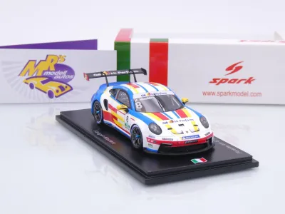 Preview: Spark SI040 # Porsche 911 GT3 Carrera Cup Italien Champion 2025 " Keagan Masters " 1:43