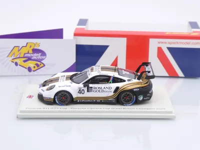 Preview: Spark UK040 # Porsche 911 GT3 Carrera Cup UK Champion 2025 " Andrew Rackstraw " 1:43