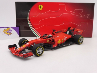 BBR 191825 # Ferrari SF90 Nr. 5 Belgium GP Formel 1 2019 " Sebastian Vettel " 1:18