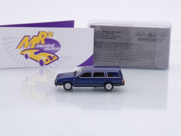 Preview: Minichamps 870171710 # Volvo 740GL Break Baujahr 1986 " dunkelblaumetallic " 1:87
