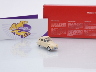 Preview: Herpa 020824-007 # Citroen 2CV Charleston Ente offen Baujahr 1987 " elfenbein " 1:87