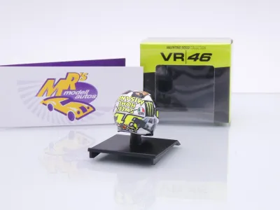 Preview: Minichamps 315160096 # AGV Fahrerhelm MotoGP Misano 2016 " Vale Rossi " 1:10