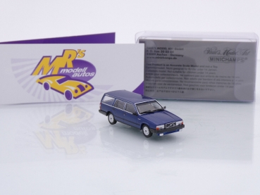 Preview: Minichamps 870171710 # Volvo 740GL Break Baujahr 1986 " dunkelblaumetallic " 1:87