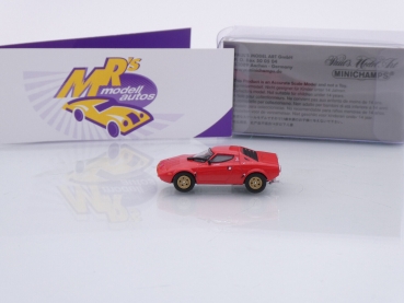 Preview: Minichamps 870125022 # Lancia Stratos Sportwagen Baujahr 1974 " lanciarot " 1:87
