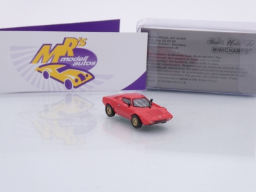 Preview: Minichamps 870125022 # Lancia Stratos Sportwagen Baujahr 1974 " lanciarot " 1:87