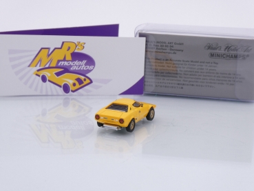Preview: Minichamps 870125020 # Lancia Stratos Sportwagen Baujahr 1974 " lanciagelb " 1:87