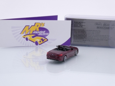 Preview: Minichamps 870029034 # BMW M8 Competition Cabrio Baujahr 2019 " dunkelrotmetallic " 1:87