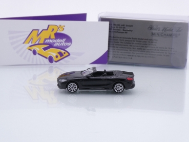 Preview: Minichamps 870029031 # BMW M8 Competition Cabrio Baujahr 2019 " schwarzmetallic " 1:87
