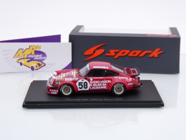 Preview: Spark S9823 # Porsche 934 Nr.58 24h Le Mans 1976 " P. Zbinden - N. Bührer " 1:43