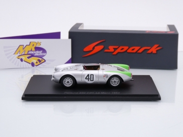 Preview: Spark S9709 # Porsche 550 Nr.40 24h Le Mans 1954 " Frankenberg - Glöckler " 1:43