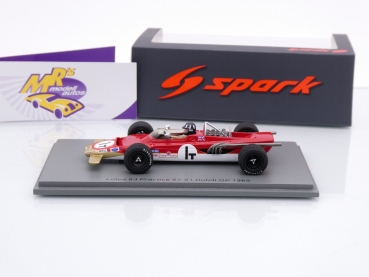 Preview: Spark S6350 # Lotus 63 F1 #1T Practice 63-01 Dutch GP 1969 " Graham Hill " 1:43