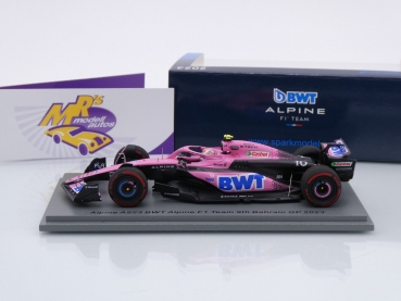 Preview: Spark S8567 # Alpine BWT A523 Nr.10 F1 9th Bahrain GP 2023 " Pierre Gasly " 1:43