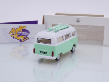 Preview: Norev 841103 # Volkswagen VW T2b Combi Camper Van Baujahr 1973 " mintgrün-weiß " 1:43