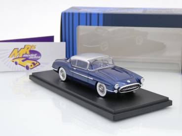 Preview: Autocult Avenue 60099 # Chevrolet Corvette Impala XP-101 Baujahr 1956 " dunkelblaumetallic-silber " 1:43