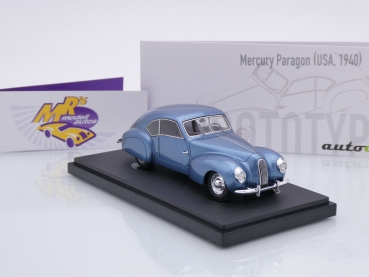 Preview: Autocult 06059 # Mercury Paragon Baujahr 1940 " blaumetallic " 1:43