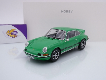 Norev 187680 # Porsche 911 RS Carrera Baujahr 1973 " vipergrün-schwarz " 1:18