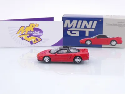 Preview: TSM MINI GT MGT01175-L # Honda NSX Prototyp Sport 1989 LHD rot-schwarz " Ayrton Senna " 1:64