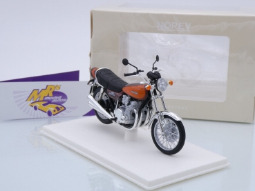 Preview: Norev 182031 # Kawasaki Z900 Motorrad Baujahr 2016 " orange-schwarz " 1:18