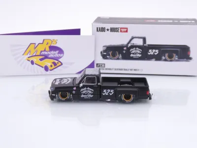Preview: TSM MINI GT KHMG236 # Chevrolet Silverado Dually schwarz " Kaido House - Hot Rod " 1:64