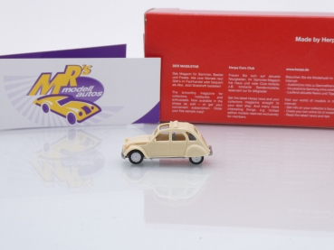 Preview: Herpa 020824-007 # Citroen 2CV Charleston Ente offen Baujahr 1987 " elfenbein " 1:87