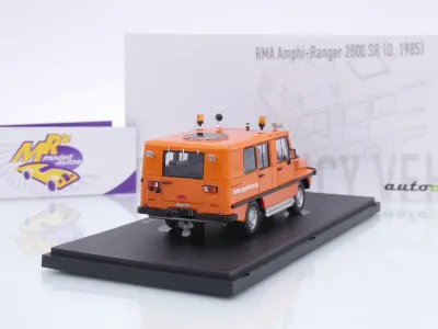 Preview: Autocult 12021-2 # RMA Amphi-Ranger 2800 SR Baujahr 1985 orange " Rettungsfahrzeug " 1:43