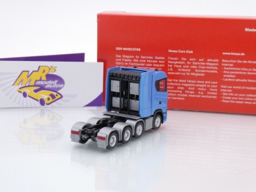 Preview: Herpa 315753-002 # Scania CS 20 ND 4-achs Schwerlastzugmaschine " hellblau " 1:87