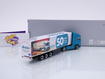 Preview: Herpa 955056 # Volvo FH GL XL Kühlkoffer-Sattelzug " Dreier (Schweiz) " 1:87