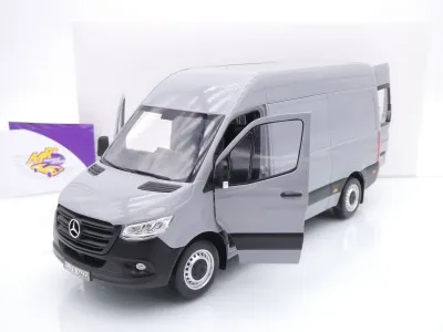 Preview: Norev 183042 # Mercedes-Benz Sprinter Kastenwagen Baujahr 2018 "  grau " 1:18