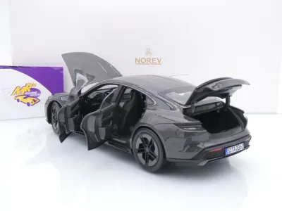 Norev 187654 # Porsche Taycan Turbo S Baujahr 2024 " Schiefergrau Neo " 1:18
