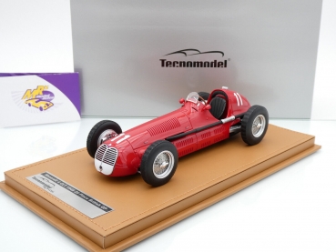 Tecnomodel TM18-181E # Maserati 4 CLT F1 #11 2nd British GP 1948 " Alberto Ascari " 1:18