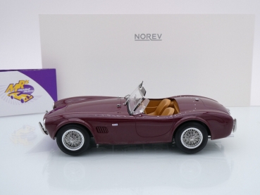 Preview: Norev 182758 # AC Cobra 289 Roadster Baujahr 1963 " dunkelrot " 1:18