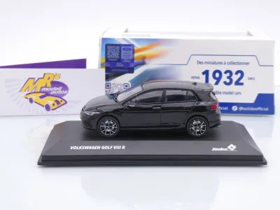 Preview: Solido S4311803 # Volkswagen VW Golf R Baujahr 2023 " schwarzmetallic " 1:43