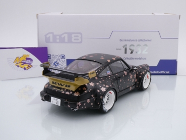 Preview: Solido S1807507 # Porsche 911 (964) black Baujahr 2021 " Rauhwelt / Aoki " 1:18