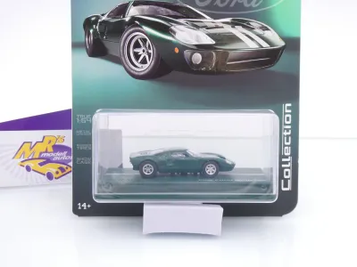 Preview: Majorette 8505001026 # Ford GT40 MK1 Baujahr 1965 " dunkelgrün-silber " 1:64