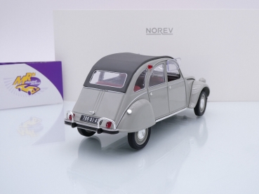 Preview: Norev 181430 # Citroen Ente 2CV AZAM Baujahr 1966 " kreidegrau " 1:18