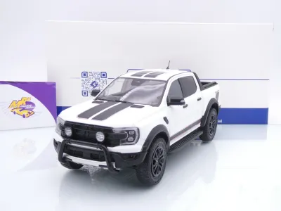 Solido S1813904 # Ford Ranger Raptor Pick-Up Baujahr 2024 " weißmetallic " 1:18