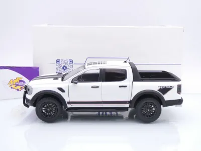 Preview: Solido S1813904 # Ford Ranger Raptor Pick-Up Baujahr 2024 " weißmetallic " 1:18