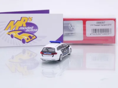 Preview: Herpa 099097 # Volkswagen VW Passat Variant Einsatzwagen " Polizei Paris " 1:87