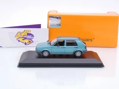 Preview: Maxichamps 940054191 # Volkswagen VW Golf 2 II Baujahr 1985 " türkisblau-metallic " 1:43