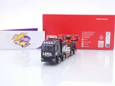 Herpa 320634 # MAN TGS TM Empl Bison Bergefahrzeug " Lenz Abschleppdienst " 1:87