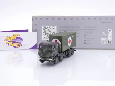 Herpa 747219-002 # Iveco Trakker 8x8 mit Container " Bundeswehr BWPU 010 " 1:87