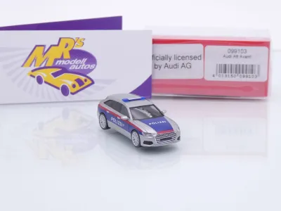 Preview: Herpa 099103 # Audi A6 Avant Einsatzwagen " Polizei Österreich " 1:87