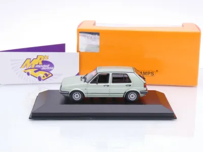 Preview: Maxichamps 940054190 # Volkswagen VW Golf 2 II Baujahr 1985 " hellgrünmetallic " 1:43