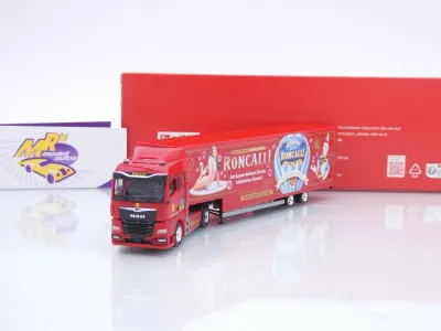 Herpa 320702 # MAN TGX GM Jumbokoffer-Sattelzug " Circus Roncalli - Köln " 1:87
