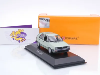 Preview: Maxichamps 940054190 # Volkswagen VW Golf 2 II Baujahr 1985 " hellgrünmetallic " 1:43