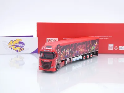 Herpa 320306 # Iveco S-Way Schubboden-Sattelzug " Perrotti - Italien " 1:87